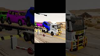 Extreme Car Crash on Lava Mountain 🔥 | BeamNG Drive Realistic Destruction - #beamngdrive #viral