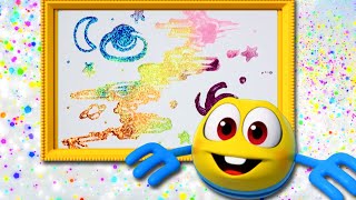 Wonderballs | Glitter Art | Fun DIY craft for Kids | Best Out of Waste | Cartoon Candy