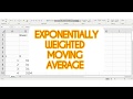 Exponentially weighted moving average ewma using microsoft excel