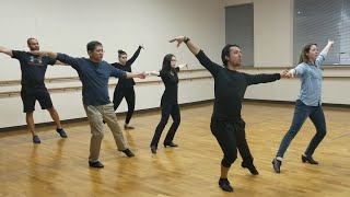 Bronze 2 American Smooth Tango class #1: Basic, Fan, shadow rocks, and 3 step turn