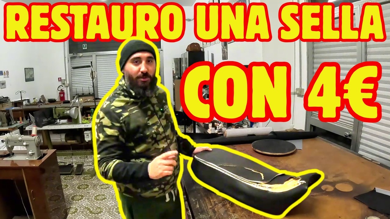 RIFACCIO LA SELLA DI UNA MOTO SPENDENDO POCHISSIMO (ECONOMICO)