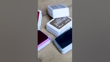 Colorful Ink Pads on Polymer Clay