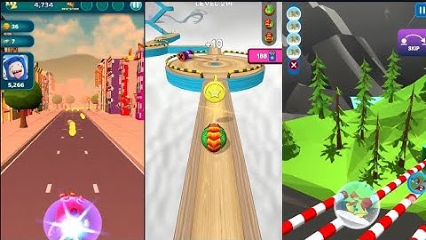 skyrollingball3d -Oddbods Turbo Run,Going Balls,All Levels Gameplay Android, ios Walkthrough Mobile