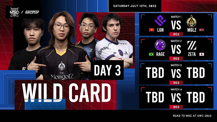🔴 LIVE | WILD CARD DAY 3 | MLBB MSC at EWC 2025 | (ENG)