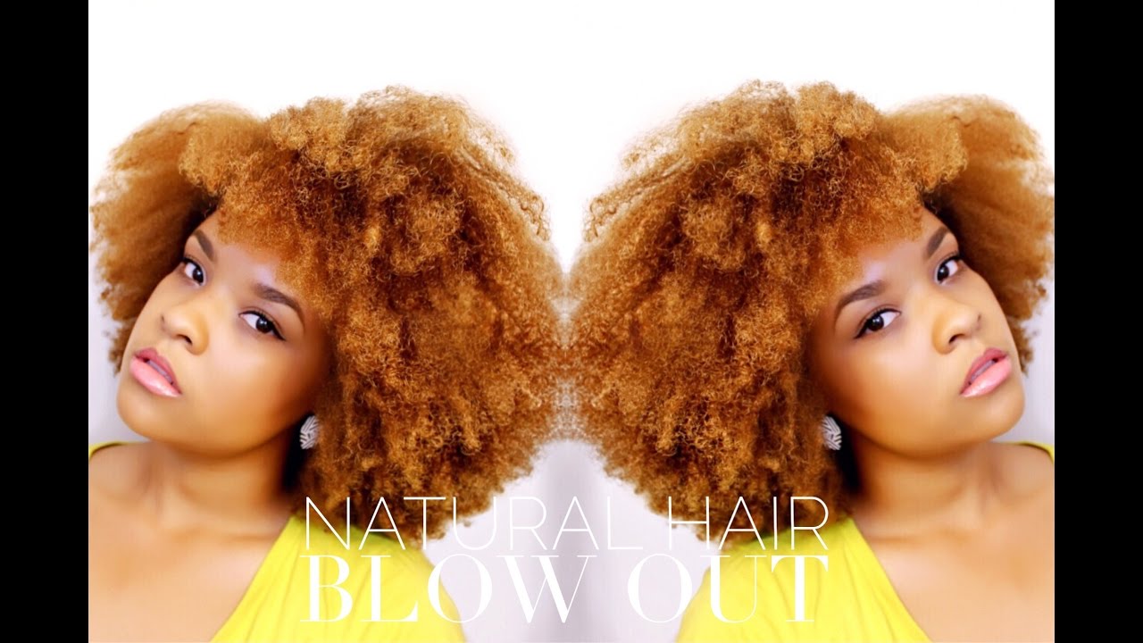How To Natural Hair Blow Out 4A Natural Hair YouTube