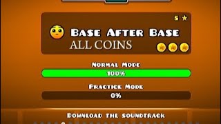 Base After Base ALL COINS [Geometry Dash]