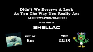 Shellac - Didn&#39;t We Deserve A Look At You The Way You Really Are - Karaoke Version