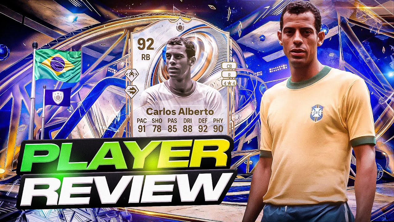 92 TEAM OF THE YEAR ICON CARLOS ALBERTO PLAYER REVIEW - EA FC 26 ...