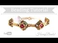 Easy Beading Tutorial with Tila beads 'Tilaria Bracelet' by HoneyBeads1