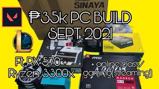 Php 35k BUDGET Gaming PC ft. Rx570 and Ryzen 3300x - September 2021