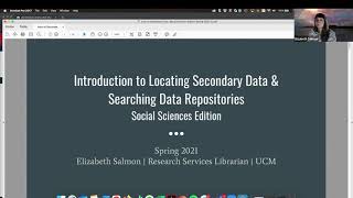 Introduction to Locating Secondary Data & Searching Data Repositories: Social Sciences Edition