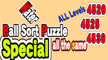 Ball Sort Puzzle Special Level after Level 4520 4525 4530 / Lock Ball and Key Ball