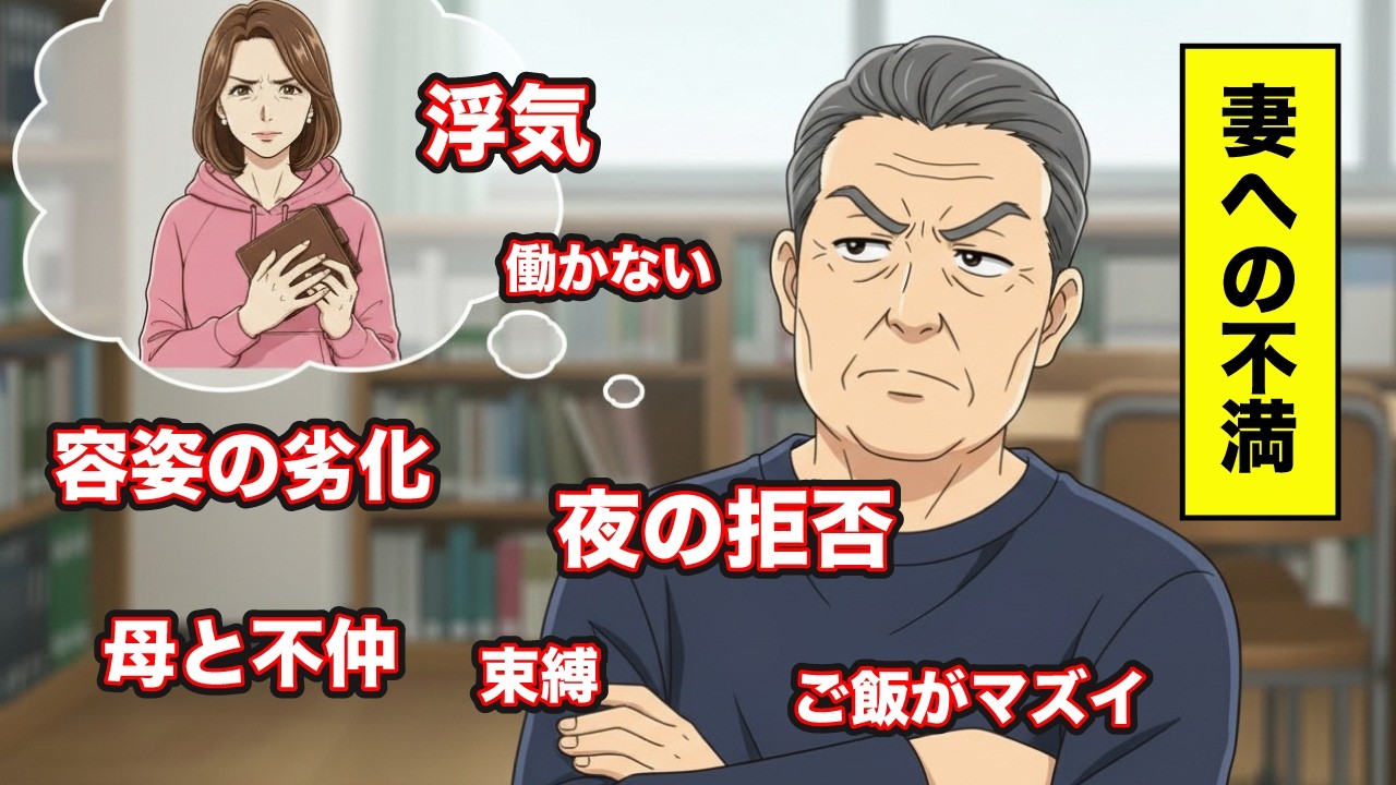 65歳夫が書き出した「妻を捨てたい理由」しかし、最後の1つが全てを覆した。【シニア朗読雑学】