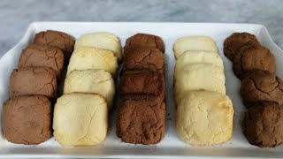 بسكوت النشاء بثلاث مكونات فقط Cornstarch biscuits using 3 ingredients only