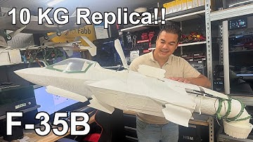 F-35B The Biggest Replica RC VTOL Build Installing New 120MM EDF