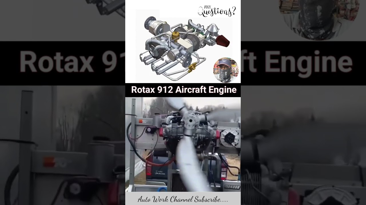 Rotax 912 Aircraft Engine working //rotaxaircraft engine 