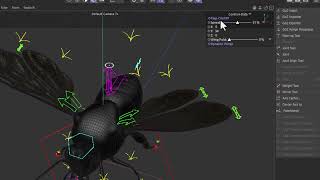 Bumble Bee Rigging in C4D R25 and onward.  Part 6