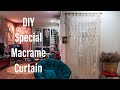 How to make a elegant macrame curtian / DIY Boho curtian / Step by Step Tutorial/ Home decor ideas