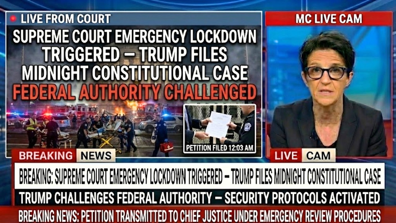 BREAKING: Supreme Court Emergency LOCKDOWN Triggered — Trump FILES Midnight Constitutional Case