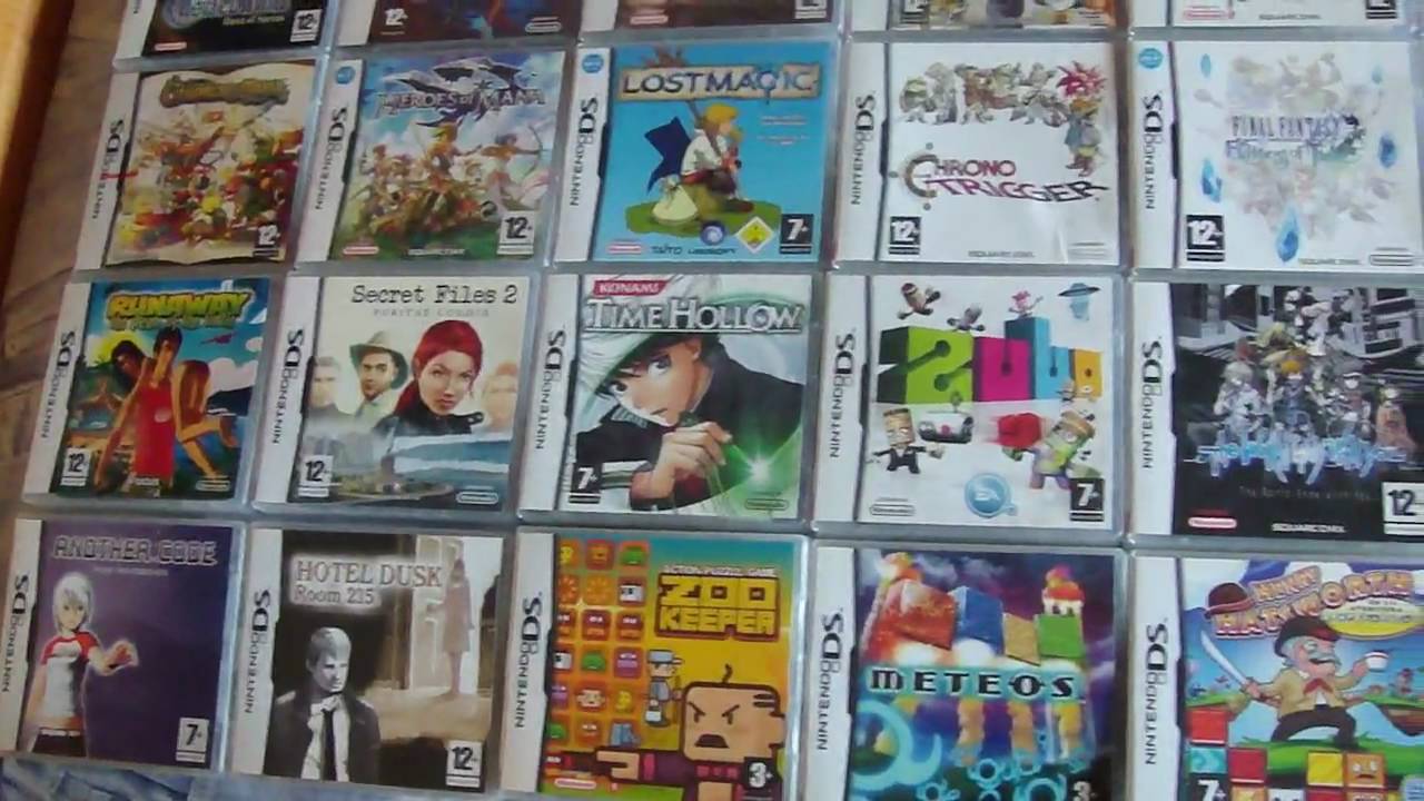 Colección juegos Nintendo DS - NDS Collection 80 games - Spain - YouTube