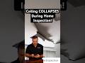Ceiling COLLAPSES During Home Inspection #realestate #homeinspection #realestatetips #diyfail #wow