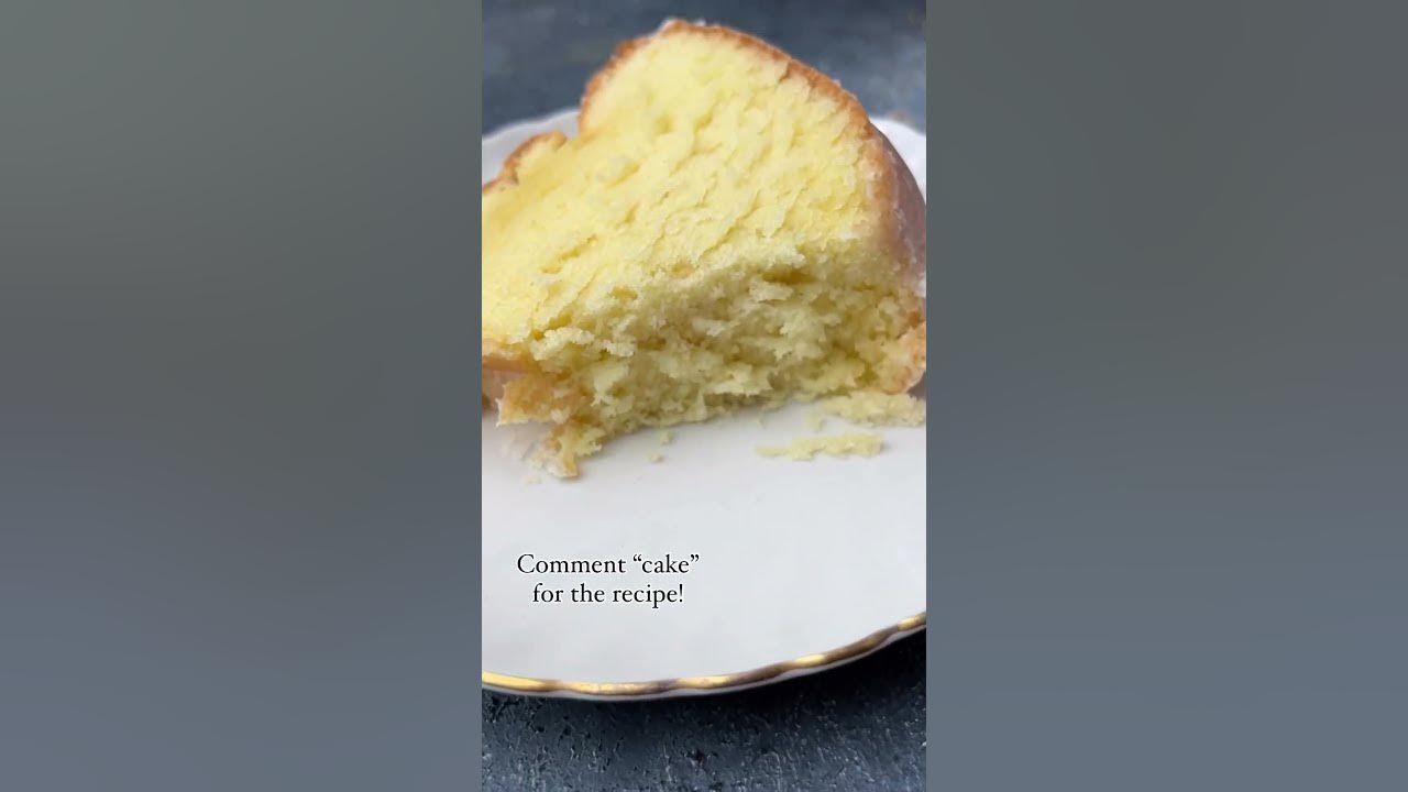 Old Fashioned Pound Cake recipe with a simple glaze. The texture of this cake is like no other!