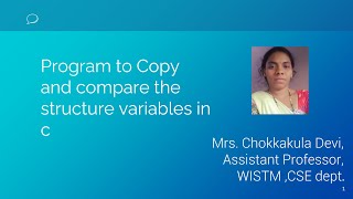 copy and compare the Structure variables#cprogramming #cprogrammingforbeginners#cprogrammingtutorial