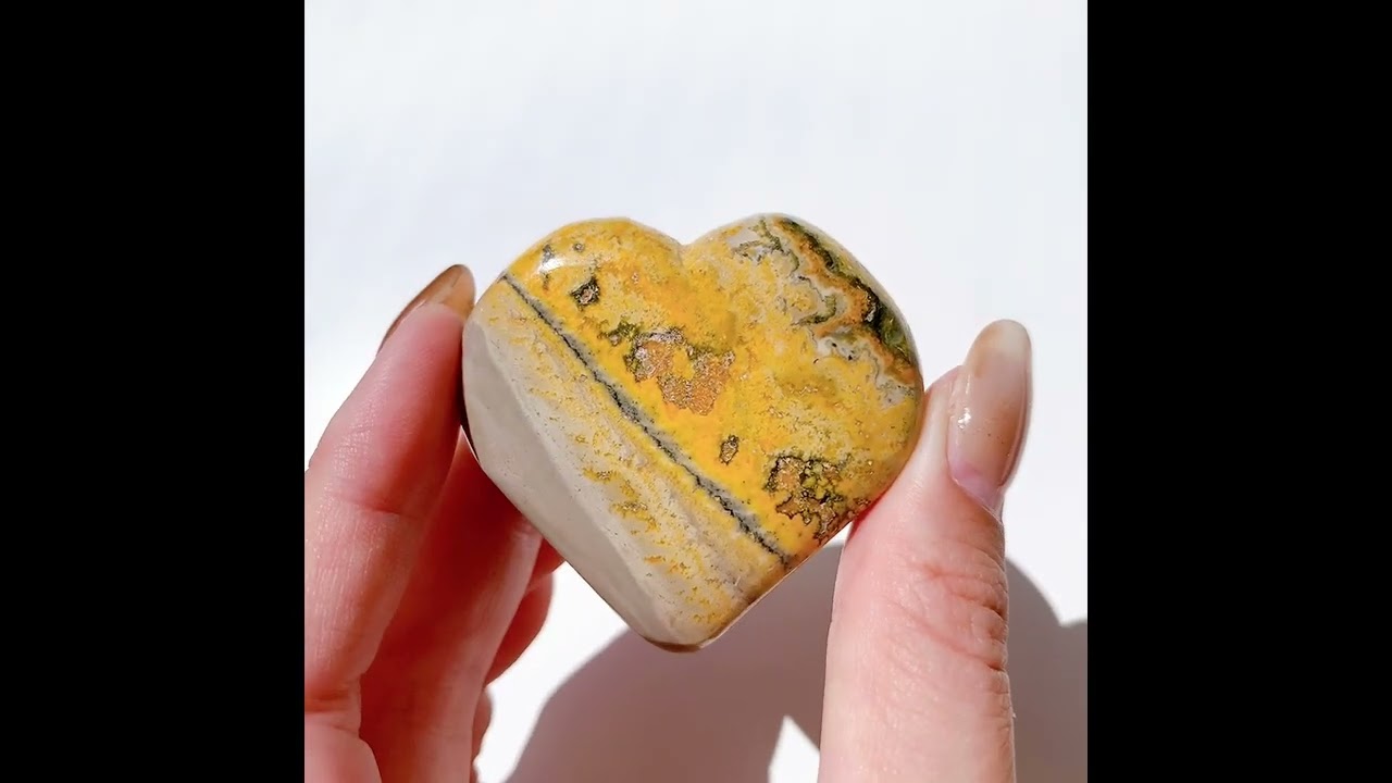 バンブルビージャスパー ハート型 | ハート型 | Crystals by Purely