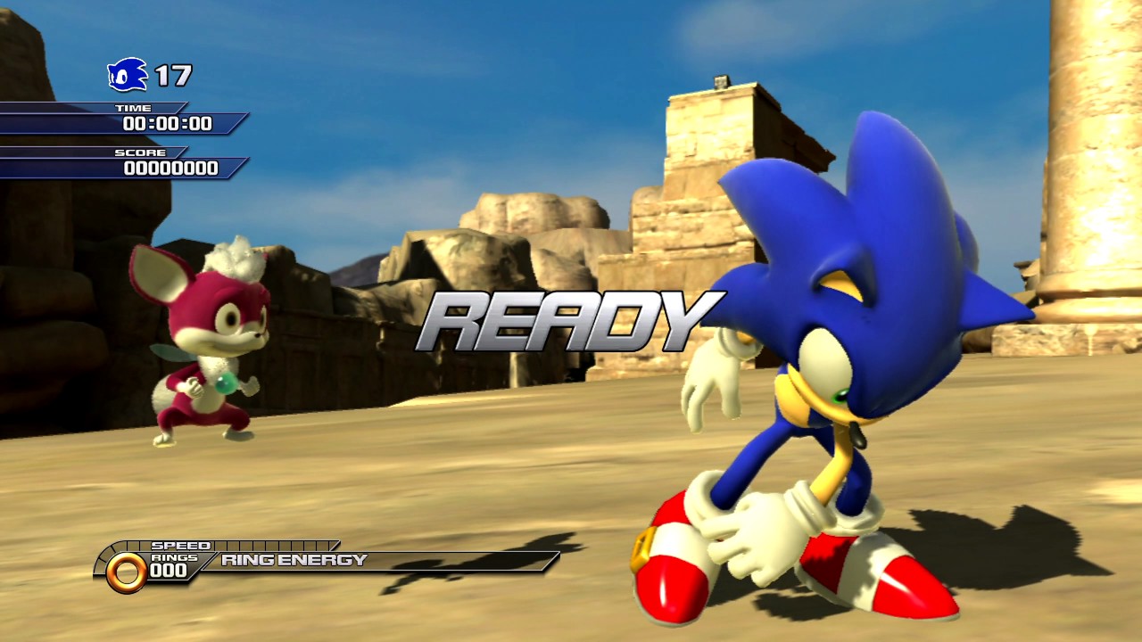 Sonic Unleashed (PS3) Shamar Arid Sands Daytime Stages