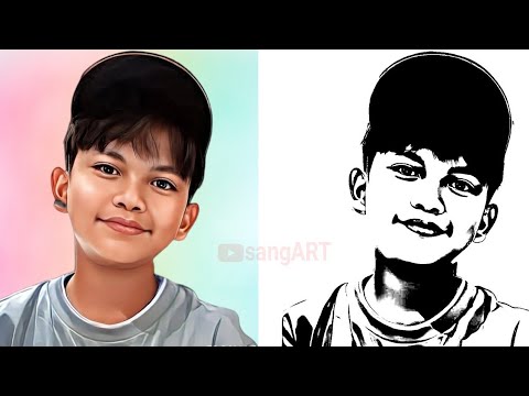 menggambar farel prayoga || GANTENG BANGET🥰🥰🥰
