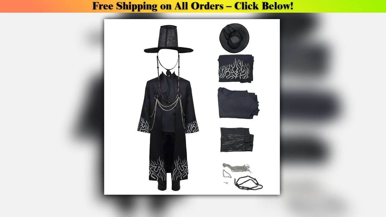 K-pop Demon Hunter Costume Jinu Cosplay Outfits Coat Black Suit rt Pant Belt Hat Halloween