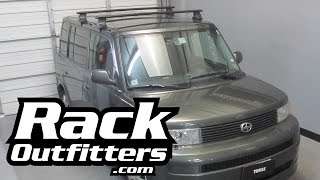 Scion xB Thule Rapid Traverse BLACK AeroBlade Base Roof Rack '04-'07 by Rack Attack