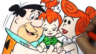 Colouring Flinstones, Colouring Book Pages For Kids, Fred Flintstones Colouring Pages