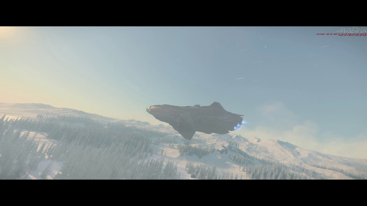 Carrack Entry and landing at Microtech