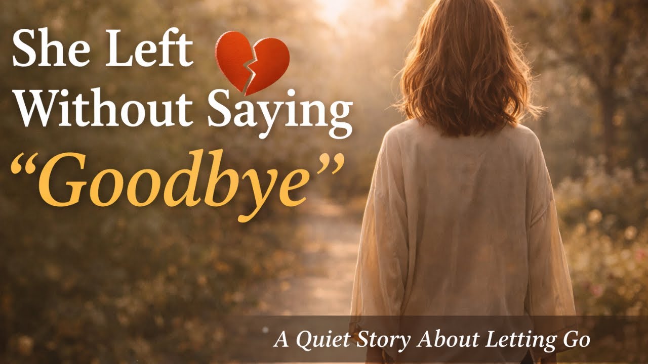 She Left Without Saying Goodbye | A Quiet Story About Letting Go | English and Stories