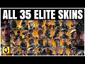 ALL 35 RAINBOW SIX SIEGE ELITE SKINS - MVP ANIMATIONS - OFFICIAL RELEASED + leaked Maverick & Kali