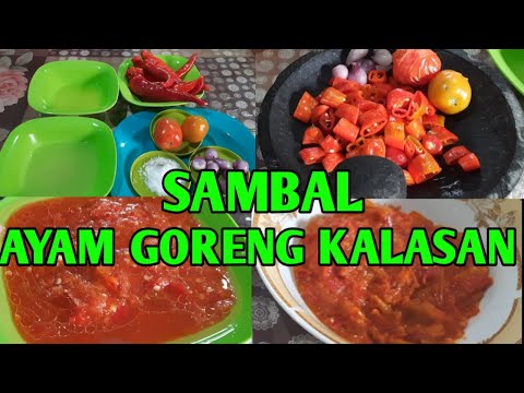Resep Sambal Untuk Ayam Goreng Kalasan