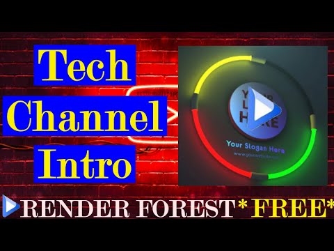 How To Make Tech Channel Intro For YouTube || #Intro #RenderForest # ...
