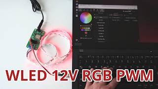 How to Control a 12V RGB LED Strip with WLED and PWM on ESP8266 or ESP32