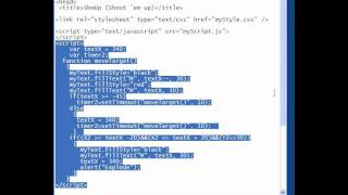 HTML 5 Javascript  Lesson-26 Shoot 'em Up - 2