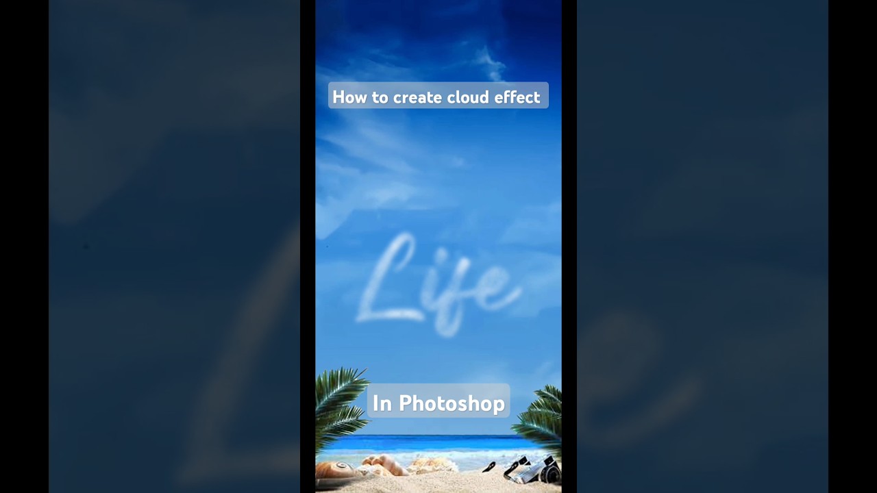 how to create cloud effect in Photoshop 