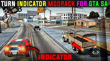How to Install Turn Indicator Modpack for GTA SA Mobile | in ONLY 2.28KB