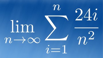 Find the Limit of SUM(24i/n^2) as n approaches infinity