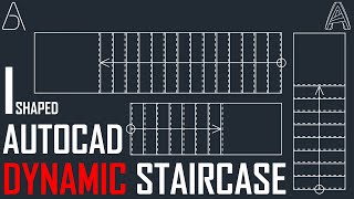 AutoCAD Dynamic Staircase Tutorial 1