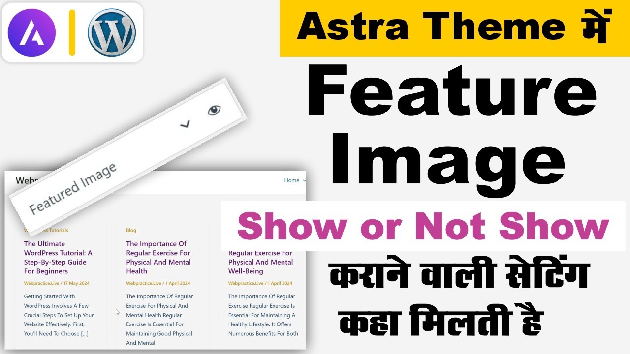 Astra theme feature image not showing | Astra feature image problem ...