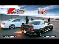 GT-R &quot;Godzilla&quot; r32 400 hp v AUDI A8 420 hp v BMW st2 350 hp v Passat 280 hp + Octavia A4 v Ceed st1