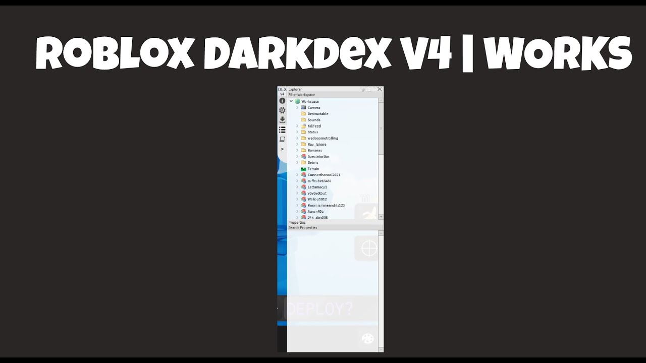 How to get VIP commands in arsenal with Dark dex dex explorer  Dark Dex  exploits from dex explorer roblox Watch Video 