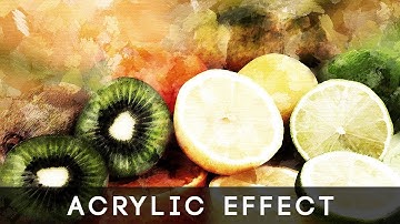 Photoshop Tutorial | Acrylic Painting Photoshop Effect in few clicks