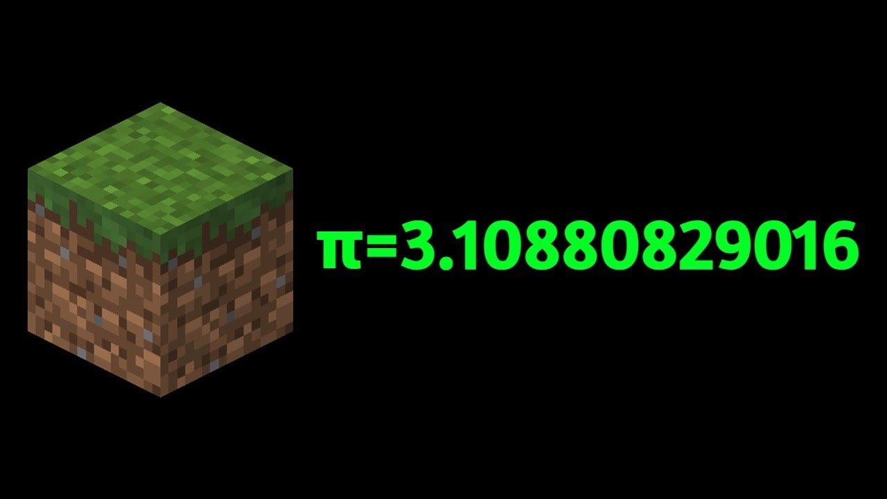 [Minecraft]用一個方塊遊戲算出圓周率 - YouTube