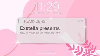 how i made my AESTHETIC iOS reminder intro on MOBILE! | exstella ‧₊˚✩ screenshot 2